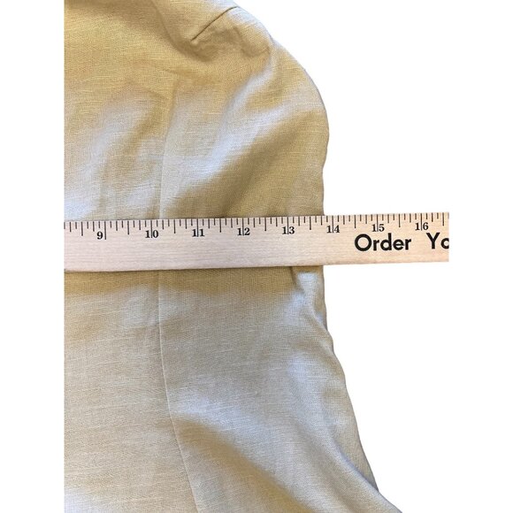 Lioness Womens Halter Dress Small Tan Linen Blend Sheath Maxi - Picture 13 of 16